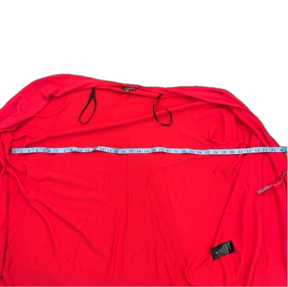 Ulla Popken SZ 28/30 plus Red open front lightweight cardigan with pockets - Picture 4 of 9